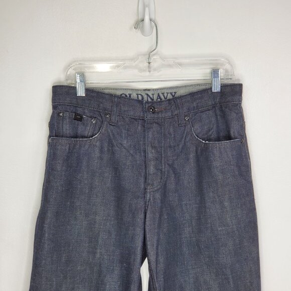 Old Navy Mens Button Fly Low Rise Loose Lined Jeans Size 31 X 30 - Picture 2 of 16